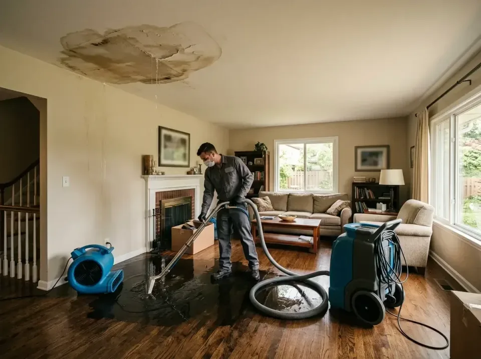 attic-pipe-burst-ceiling-drip-008 — frequently asked questions, Water Damage Restoration & Carpet Care in Momence, IL